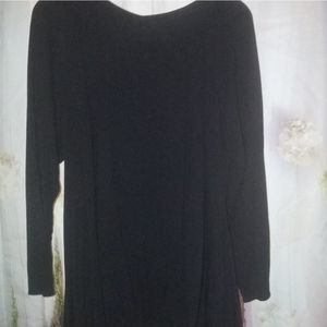 🎉Ladies Black Asymmetrical Tunic Top